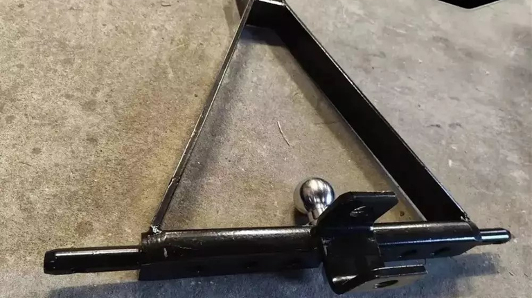 Anhängerschleppschaufel Schwarz - Rot